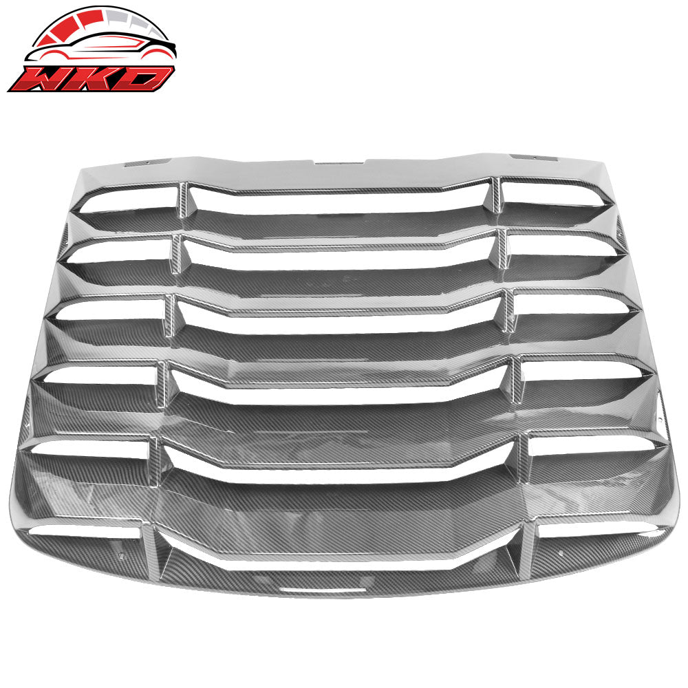 03-08 Nissan 350Z Carbon Fiber Print Rear Window Louvers IKON Style | Wholesale