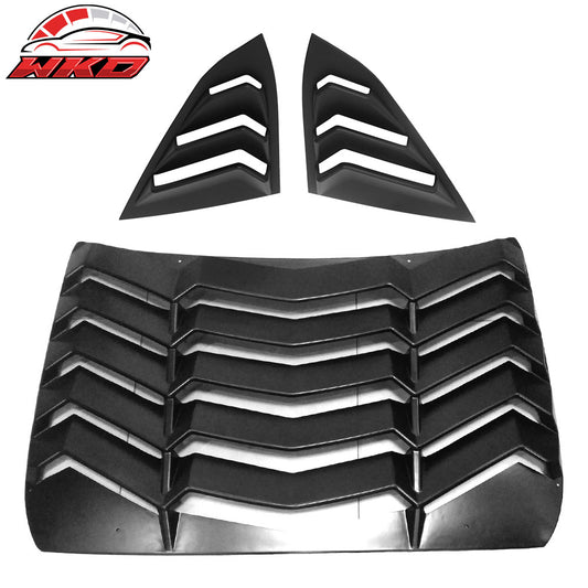 2016-21 Honda Civic 4-Door Rear + Side Window Louvers Sun Shade Cover ABS | Wholesale