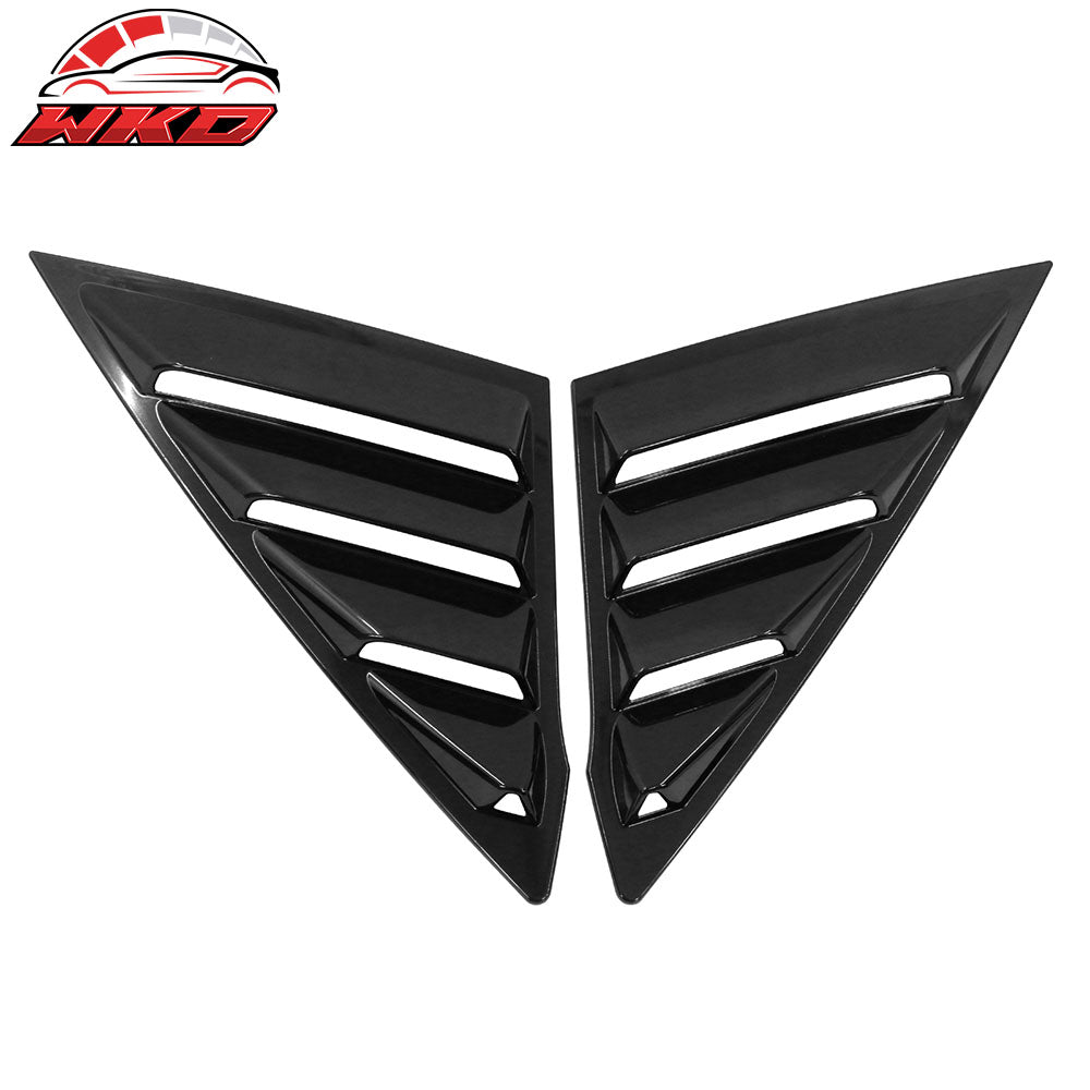 Fits 22-26 Honda Civic 11th Gen Sedan 4DR PC Rear Side Window Louver Scoops 2PCS