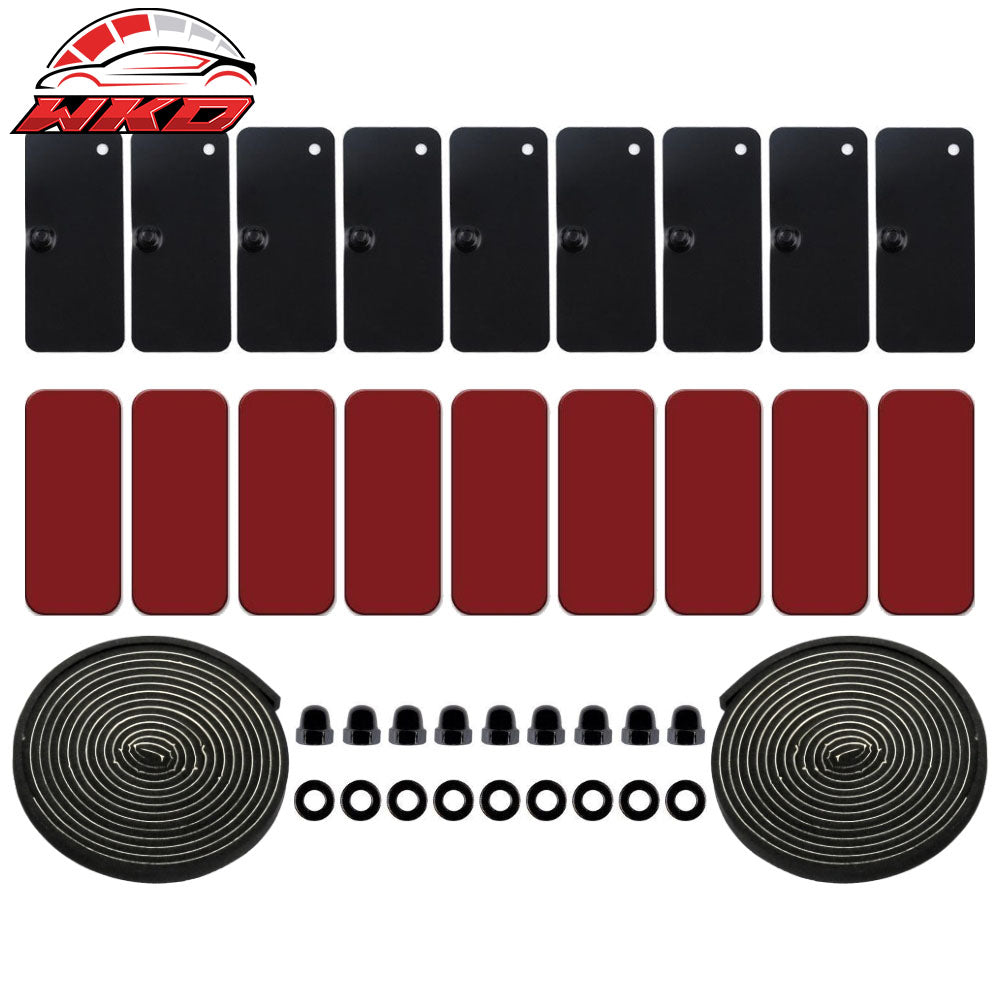 Wholesale Upgraded Universal Rear Window Louver Installation Hardware (Steel Brackets)