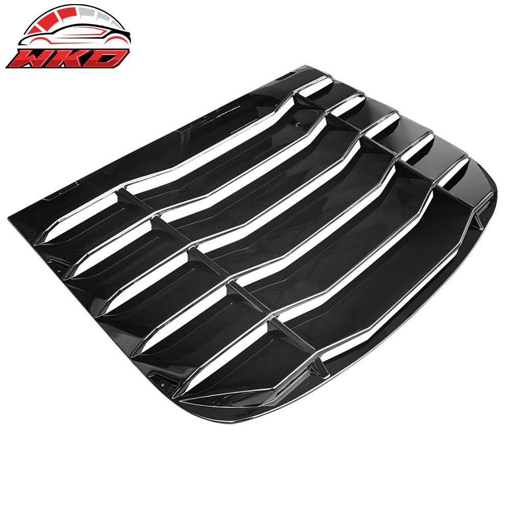 Fit 03-07 Infiniti G35 Coupe Rear Window Louver Sun Shade Cover ABS- Gloss Black
