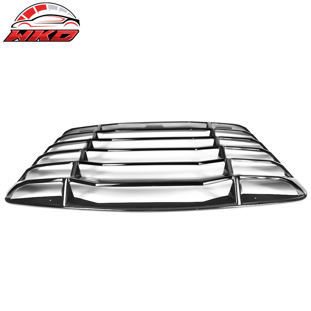 Fits 03-08 Nissan 350Z IKON Style Rear Window Louver Sun Shade ABS Gloss Black