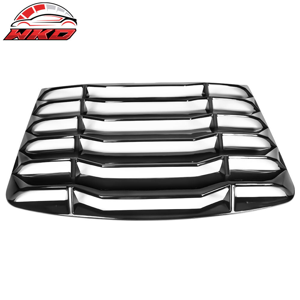 Fits 03-08 Nissan 350Z IKON Style Rear Window Louver Sun Shade ABS Gloss Black