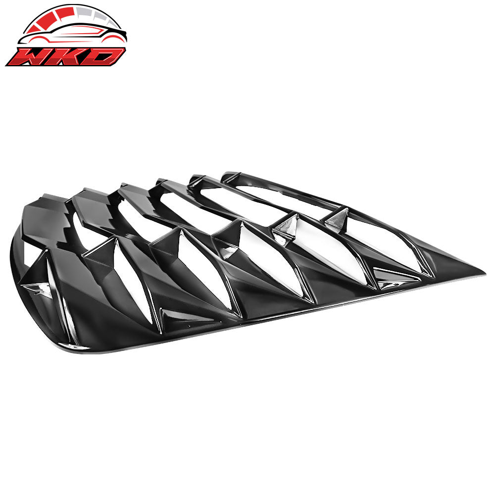 Fits 03-08 Nissan 350Z IKON Style Rear Window Louver Sun Shade ABS Gloss Black