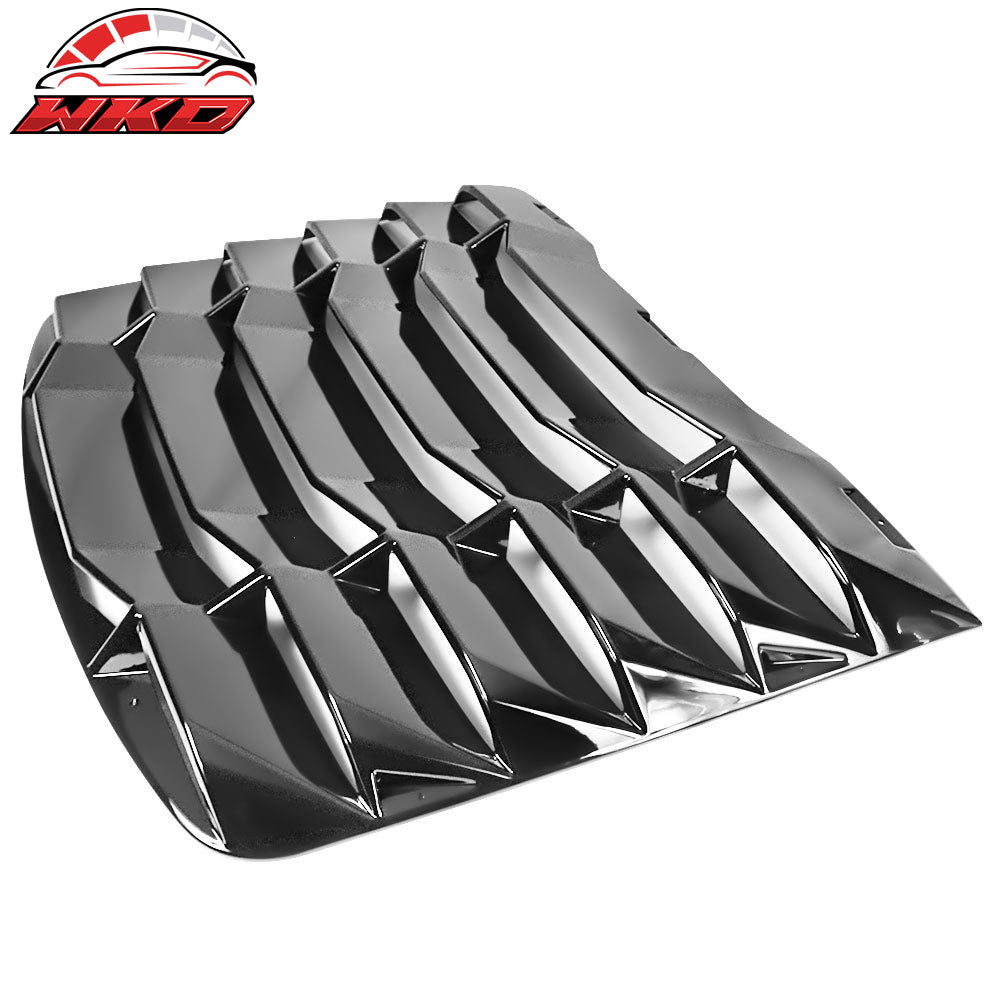 Fits 03-08 Nissan 350Z IKON Style Rear Window Louver Sun Shade ABS Gloss Black