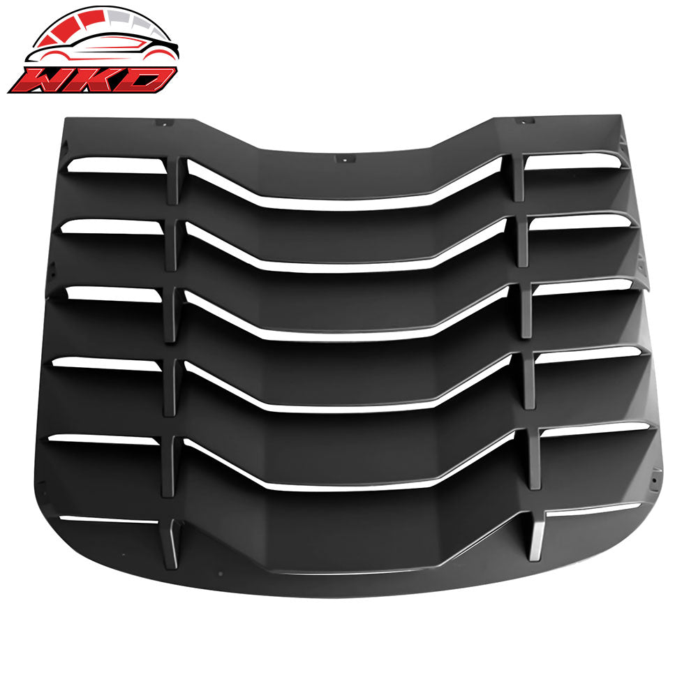 2024-26 Mustang Coupe IKON Rear Window Windshield Louver Cover ABS Matte Black | Wholesale