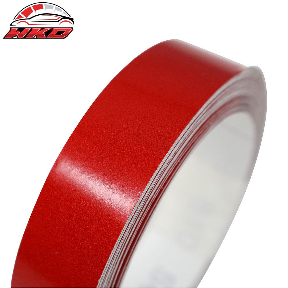 1.5CMx5M Red 3M Reflective Stickers Vinyl Pinstripe Safety Warning Tape