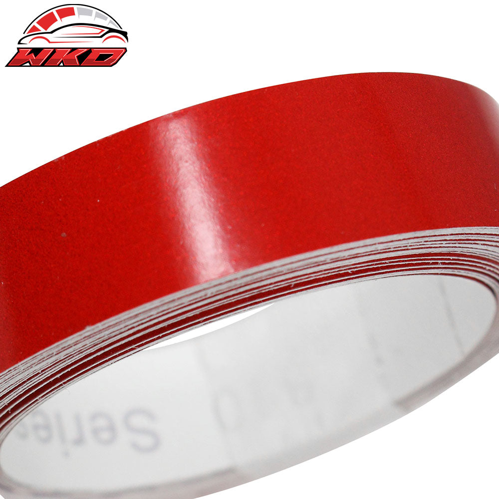 1.5CMx5M Red 3M Reflective Stickers Vinyl Pinstripe Safety Warning Tape