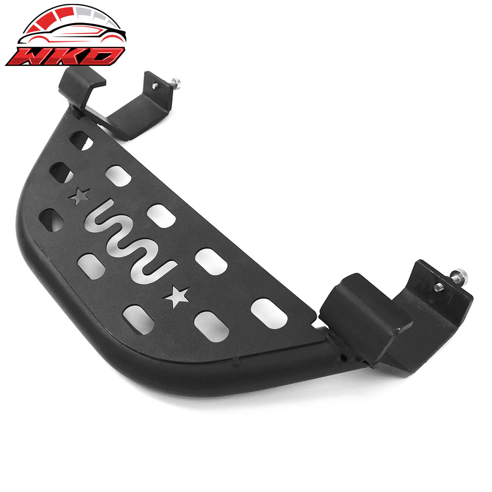 Fits 21-25 Ford Bronco 2/4 Door Rock Rail Side Steps Tungsten Steel Black Pair