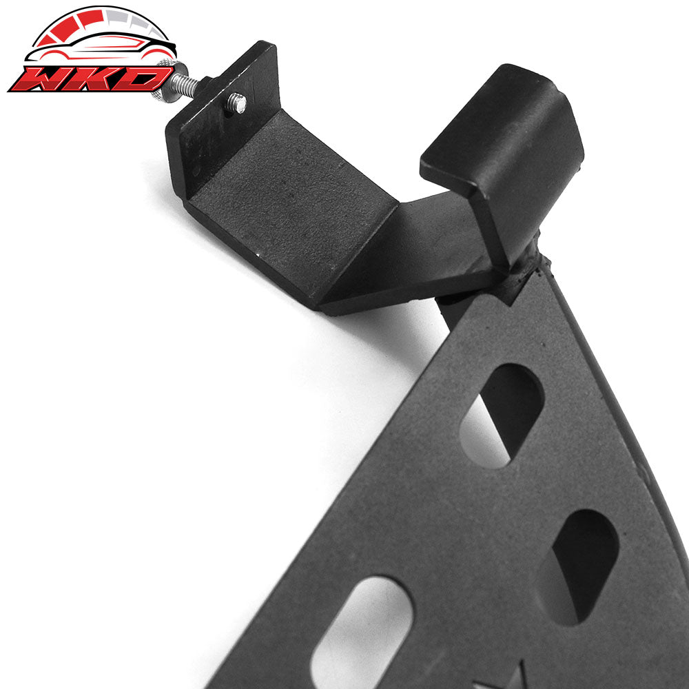 Fits 21-25 Ford Bronco 2/4 Door Rock Rail Side Steps Tungsten Steel Black Pair