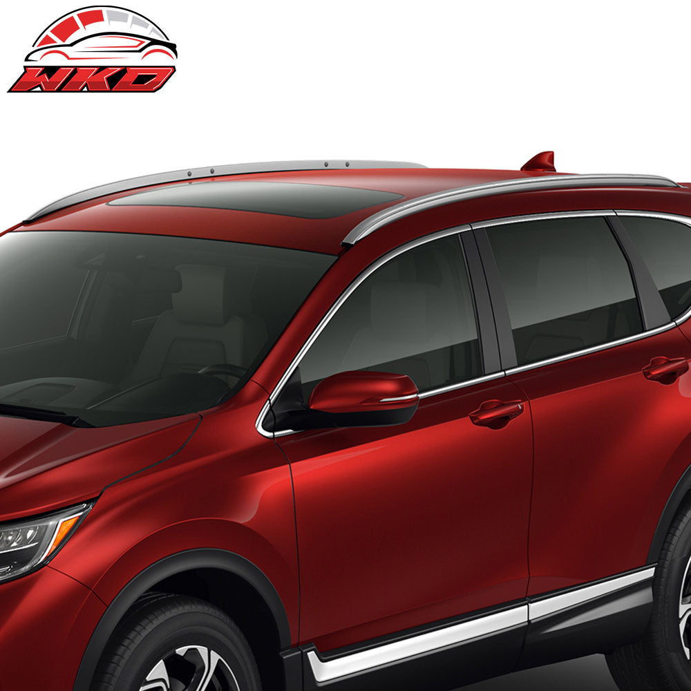 Fits 17-22 Honda CRV OE Factory Style Top Roof Rack Rail Bar Aluminum Silver 2PC