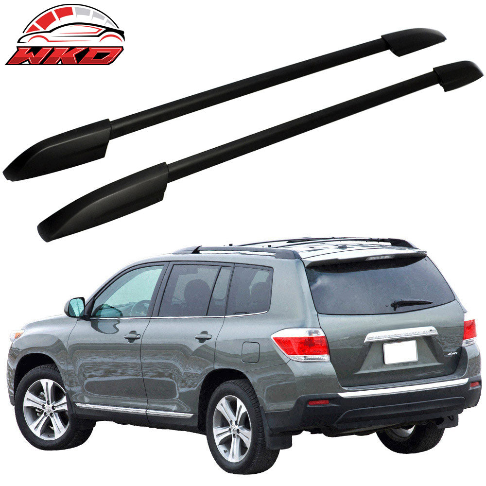 Fits 08-13 Toyota Highlander OE Style 2PCS Roof Rack Side Rail Cross Bar Luggage