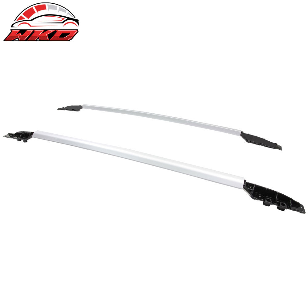 Fits 13-18 Toyota RAV4 Aluminum Silver Roof Rack Side Rails Bar OE Style 2PC