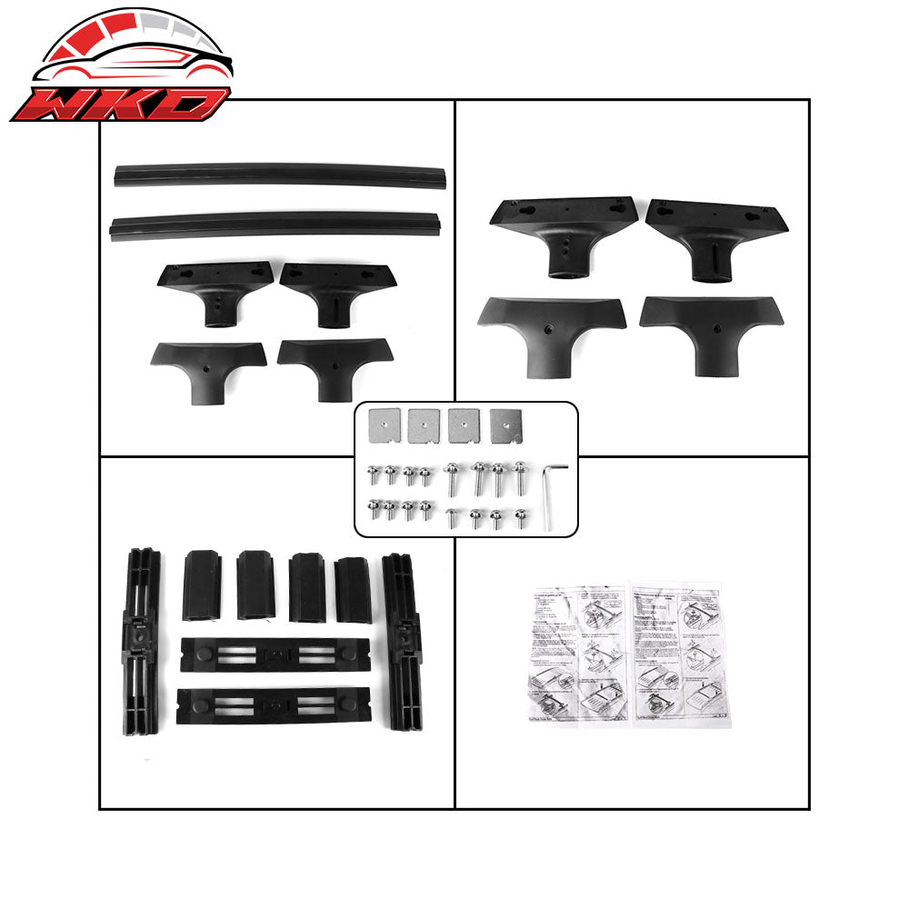 Fits 09-17 Chevy Traverse OE Style Roof Rack Rail Cross Bar Carrier Black