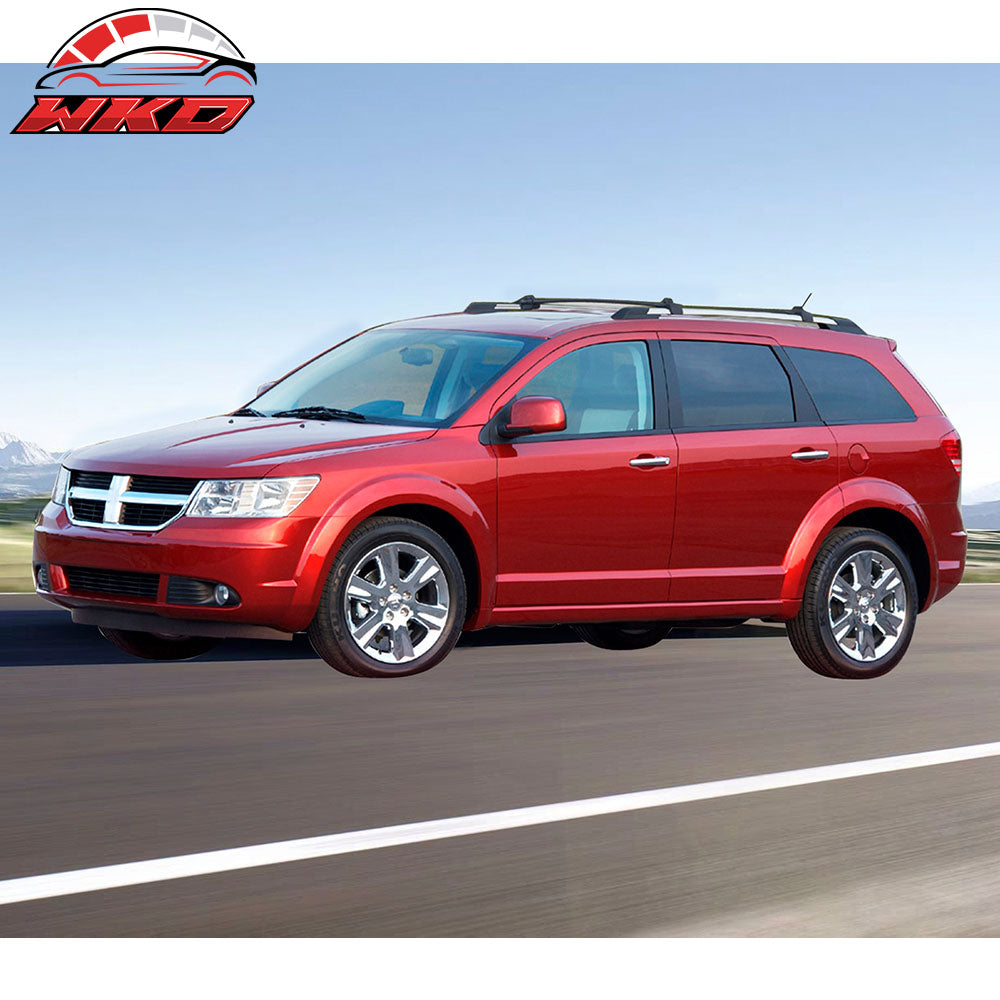 Fits 09-20 Dodge Journey OE Factory Style Roof Rack Cross Bar Black ABS Aluminum