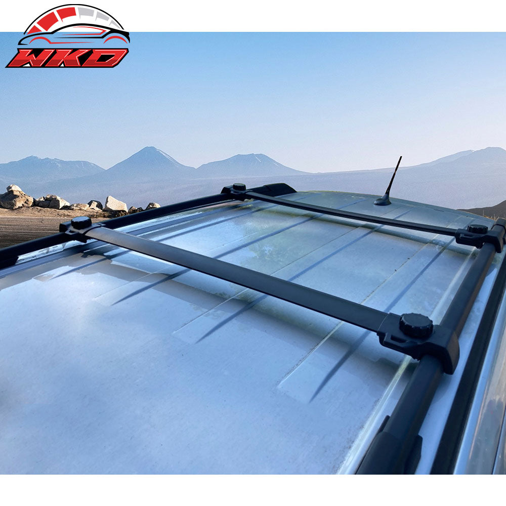 Fits 09-20 Dodge Journey OE Factory Style Roof Rack Cross Bar Black ABS Aluminum