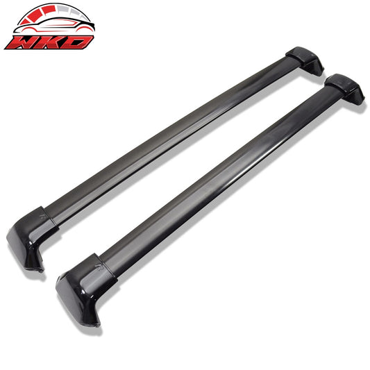 2012-16 Honda CRV OE Style Cross Bar Roof Rack Rail Aluminum Black Pair | Wholesale - Wikond Auto
