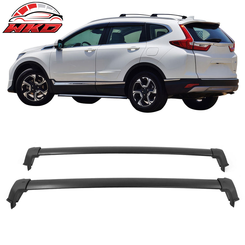 Fits 17-22 Honda CRV OE Style Top Roof Rack Cross Bar Aluminum Black Crossbar