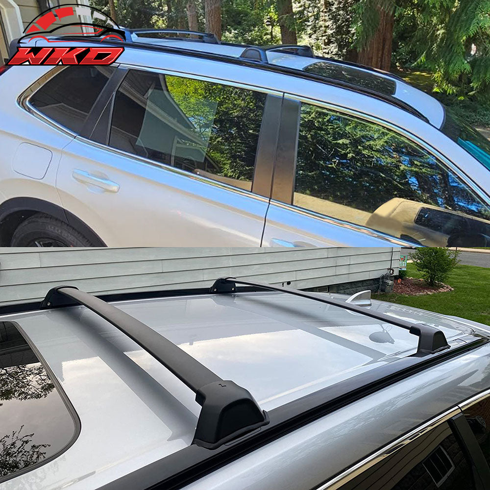 Fits 23-26 Honda CR-V 4DR Aluminum Roof Rack Rail Luggage Carrier Cross Bars