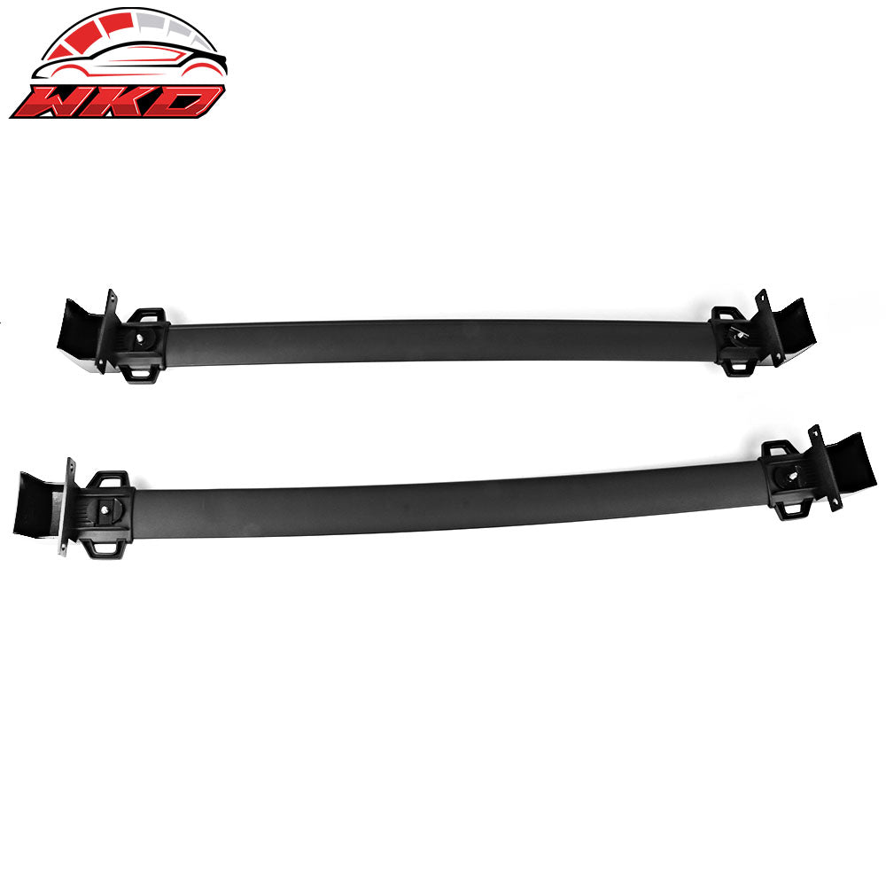 Fits 17-25 Jeep Compass Factory Style Top Roof Rack Cross Bar Pair Black