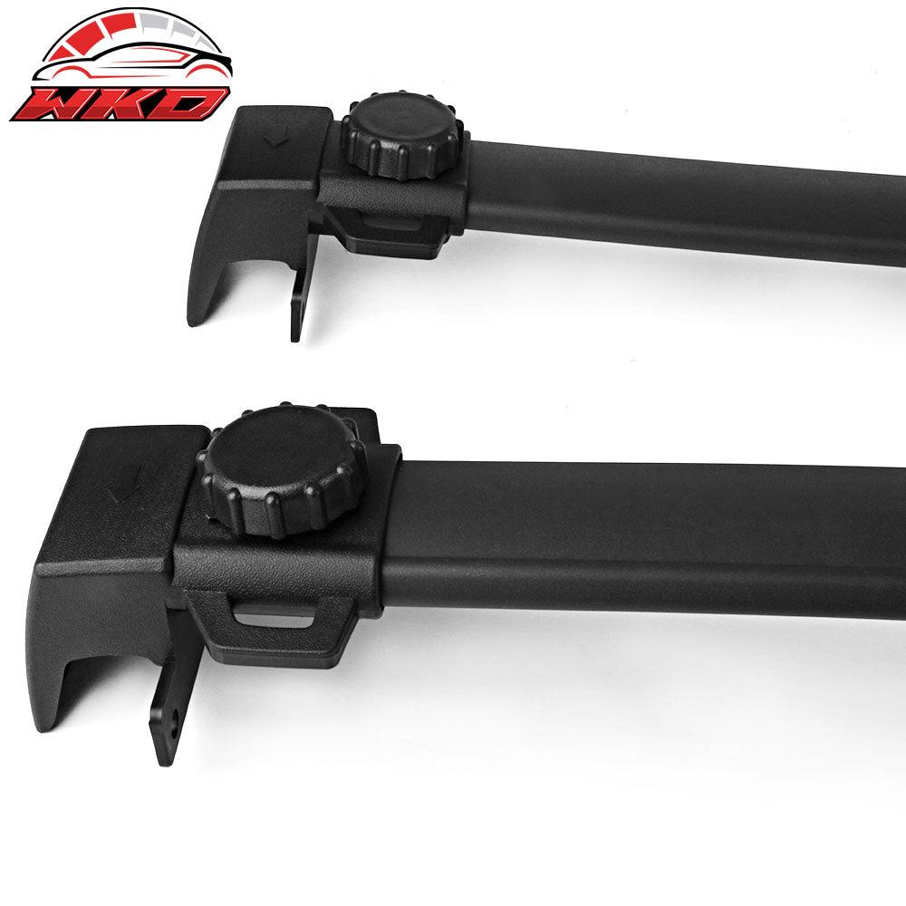 Fits 17-25 Jeep Compass Factory Style Top Roof Rack Cross Bar Pair Black