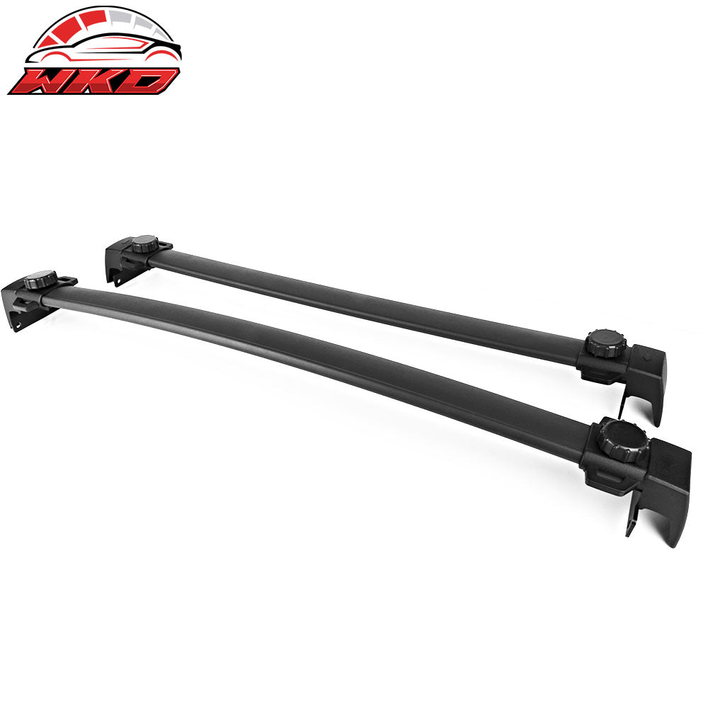 Fits 17-25 Jeep Compass Factory Style Top Roof Rack Cross Bar Pair Black