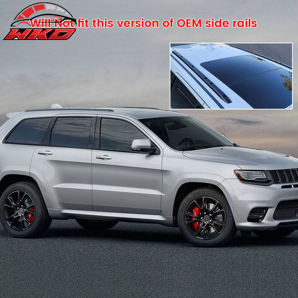 Fits 14-23 Jeep Cherokee 4DR Aluminum Roof Rack Rail Luggage Carrier Cross Bars