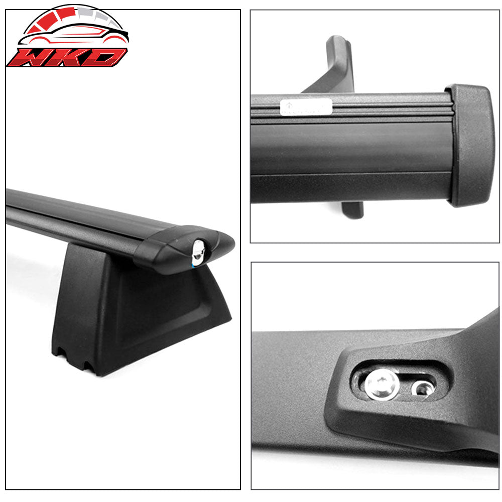 Fits 11-22 Grand Cherokee WK Aluminum Roof Rack Rail Luggage Carrier Cross Bars