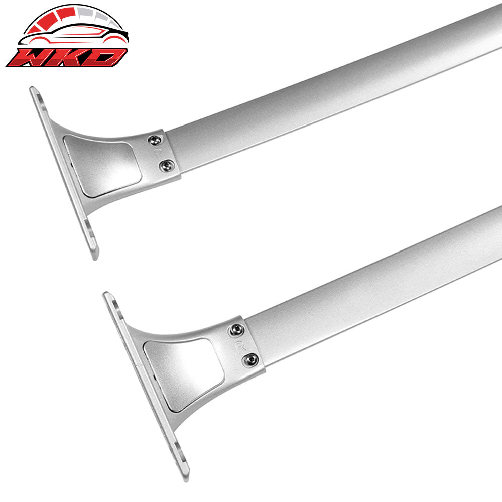 Fits 14-20 Nissan Rogue OE Factory Style Roof Rack Cross Bar Silver - Aluminum