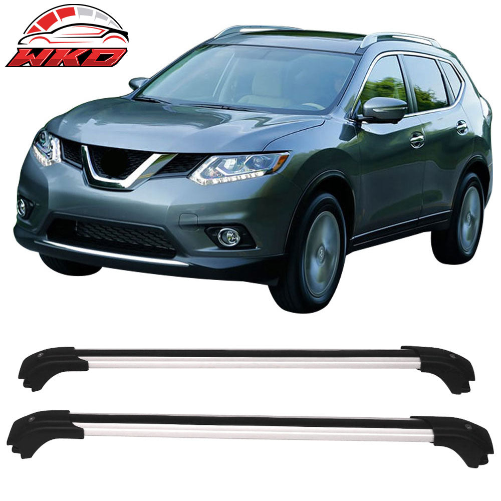 Fits 14-20 Nissan Rogue Aluminum Top Roof Rack Cross Bars Luxury Style 2PC