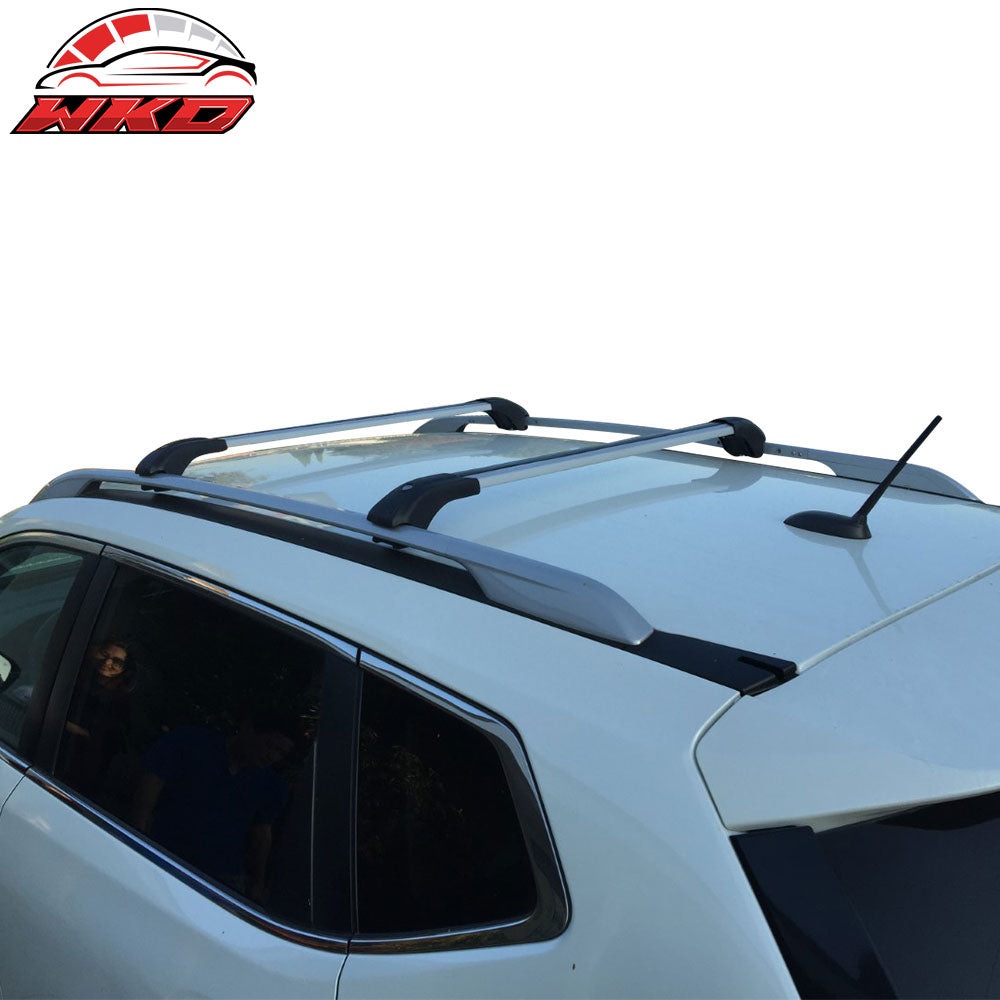 Fits 14-20 Nissan Rogue Aluminum Top Roof Rack Cross Bars Luxury Style 2PC