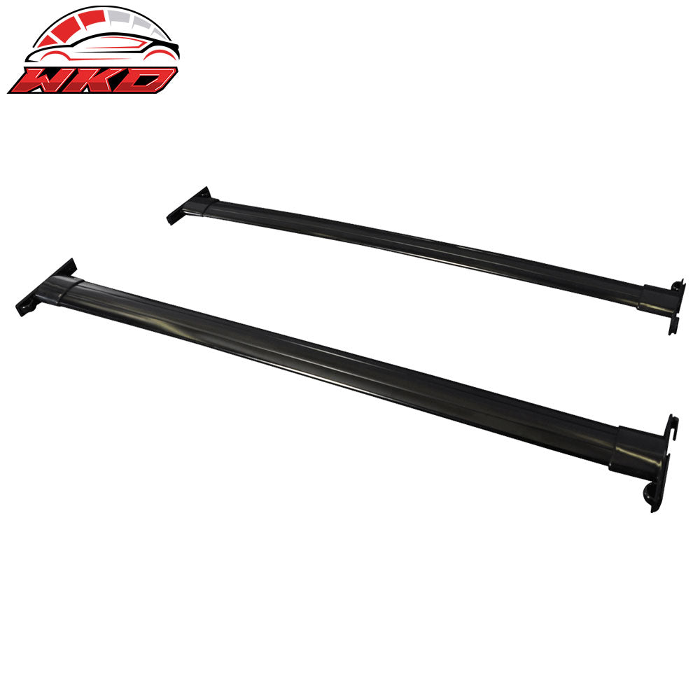 08-13 Toyota Highlander OE Style Roof Rack Black Aluminum Cross Bar 2PC | Wholesale