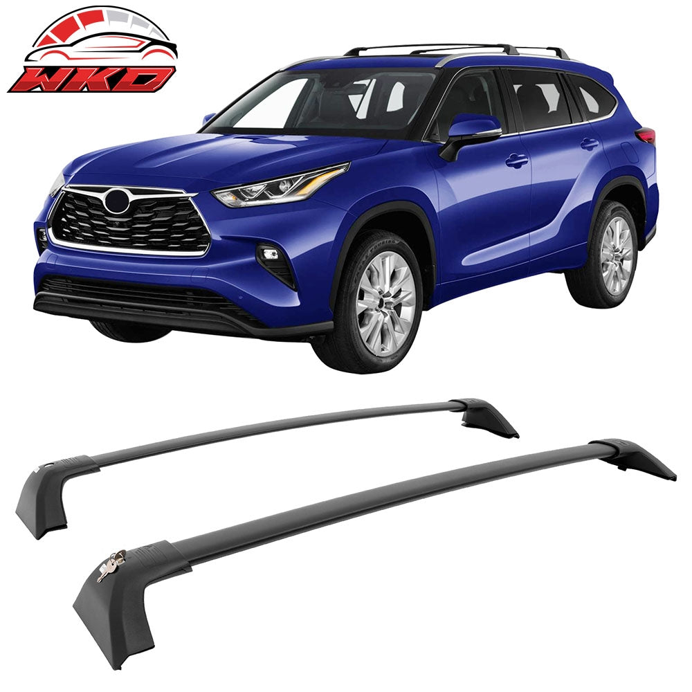 2020-26 Toyota Highlander Aluminum Roof Rack Rail Luggage Carrier Cross Bars | Wholesale