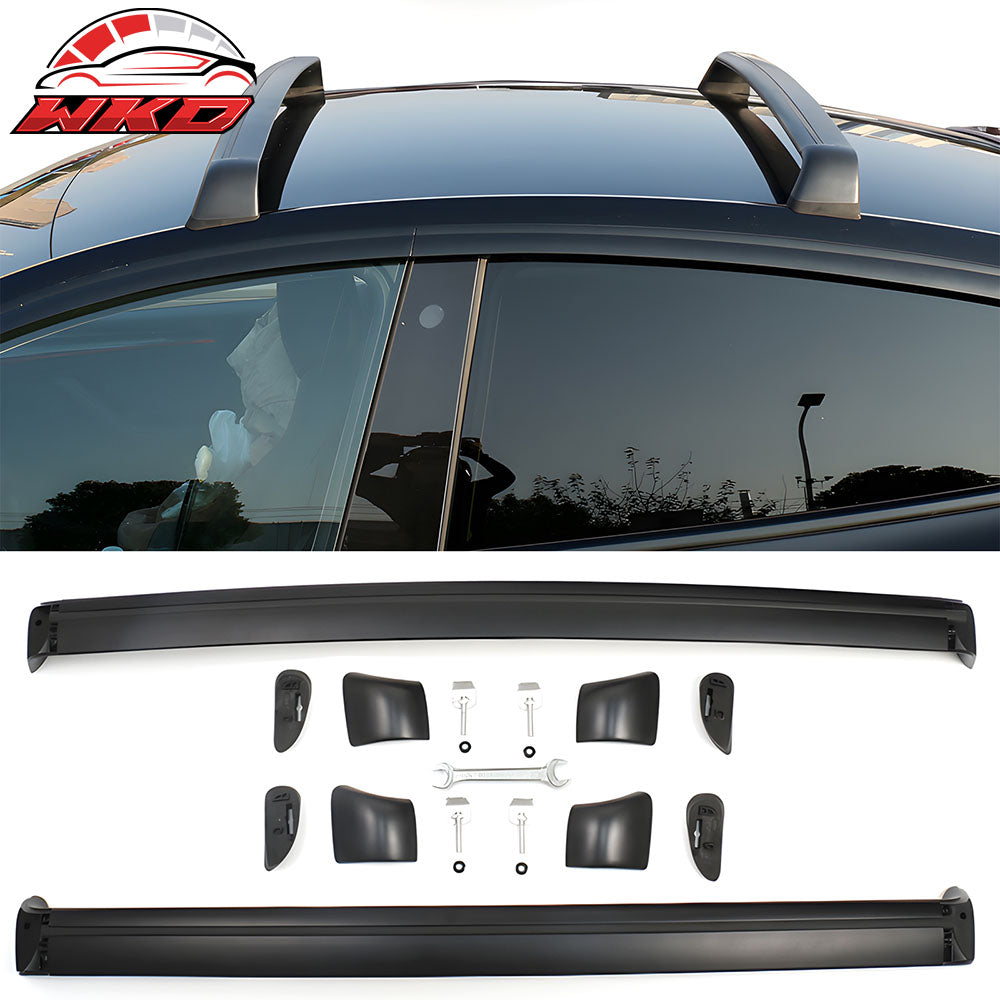 Fits 20-25 Tesla Model Y Aluminum Roof Rack Rail Cargo Luggage Carrier Cross Bar