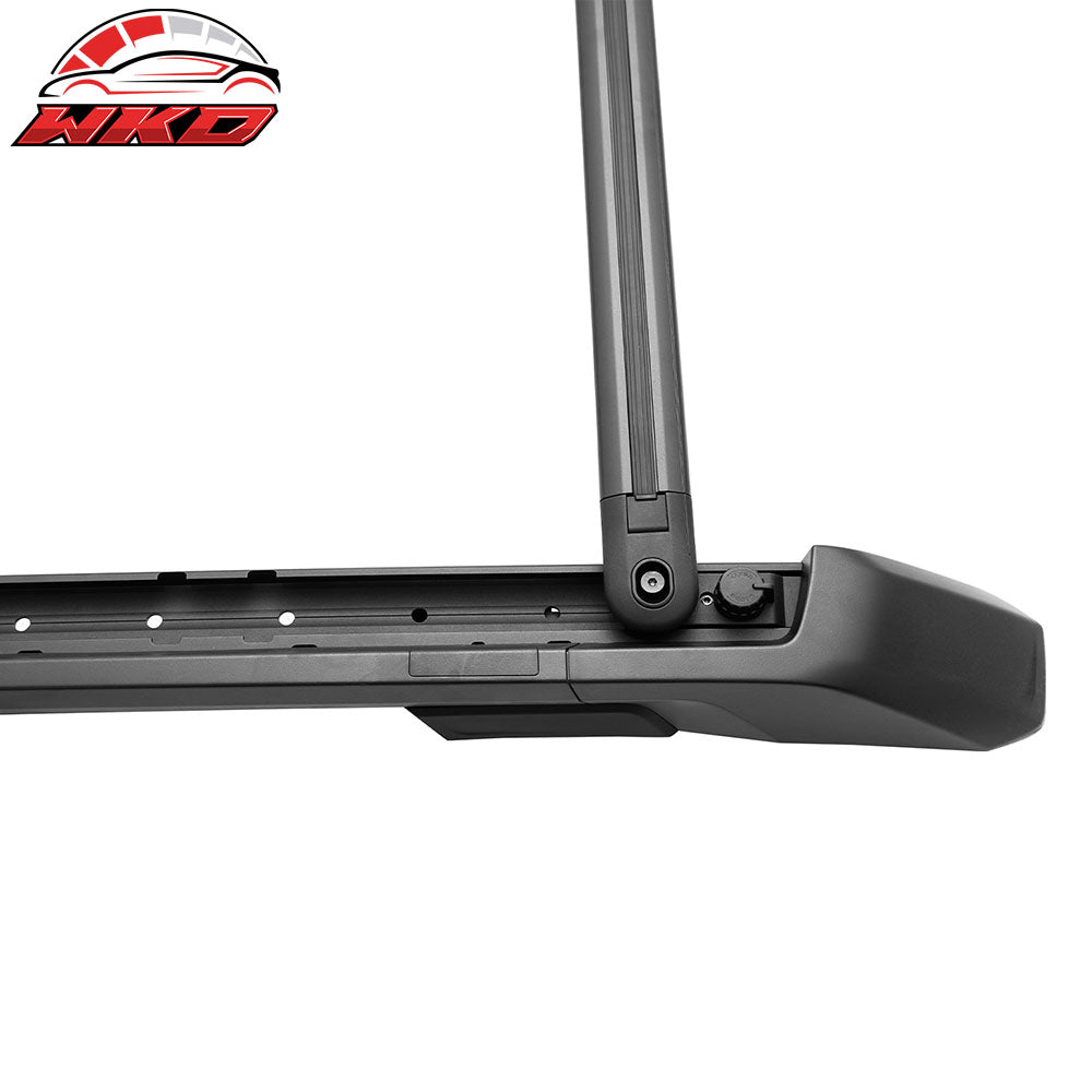 Fits 24-25 Toyota Tacoma Double Cab 4PCS Aluminum Roof Cross Bars w/ Slide Rail