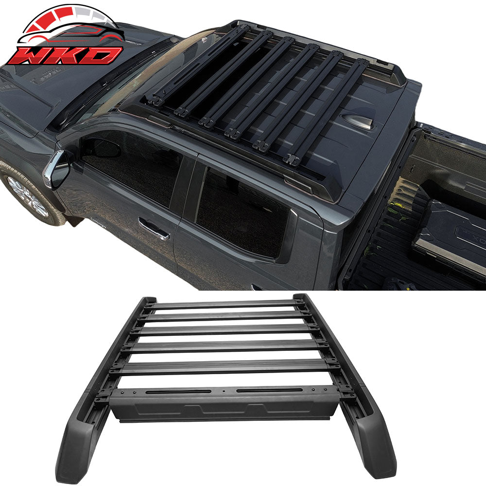 Fits 24-25 Toyota Tacoma Double Cab Aluminum Roof Cross Bars w/ Slide Rail 8PCS