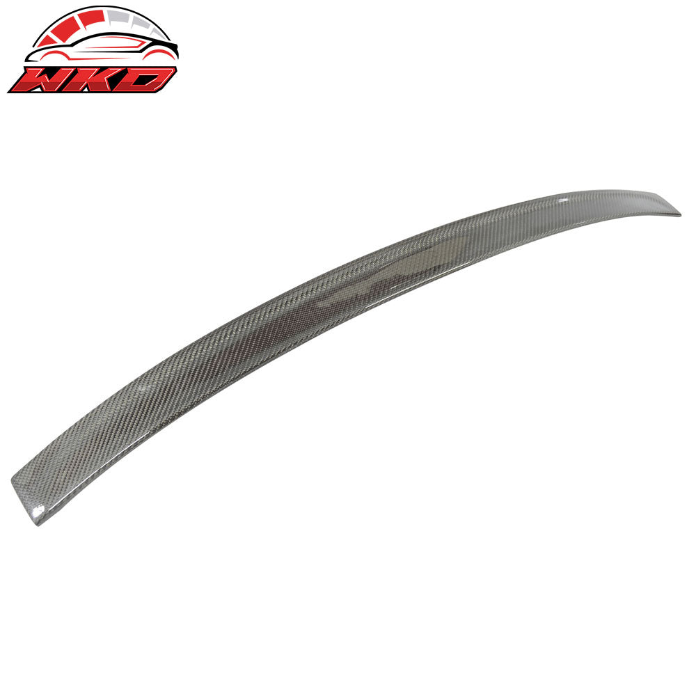 Fits 11-16 BMW 5-Series F10 Sedan 3D Type Carbon Fiber (CF) Roof Spoiler Wing
