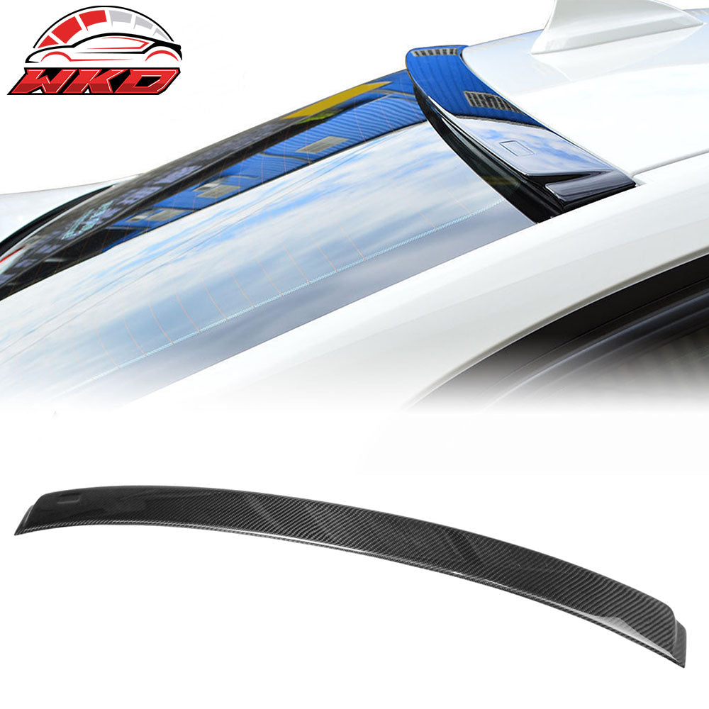 Fits 12-18 BMW F30 3-Series Roof Spoiler AC Style Carbon Fiber Rear Window Visor