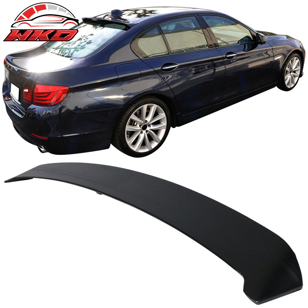 Fits 11-16 BMW F10 5 Series Sedan H Style Rear Roof Spoiler Wing Unpainted ABS