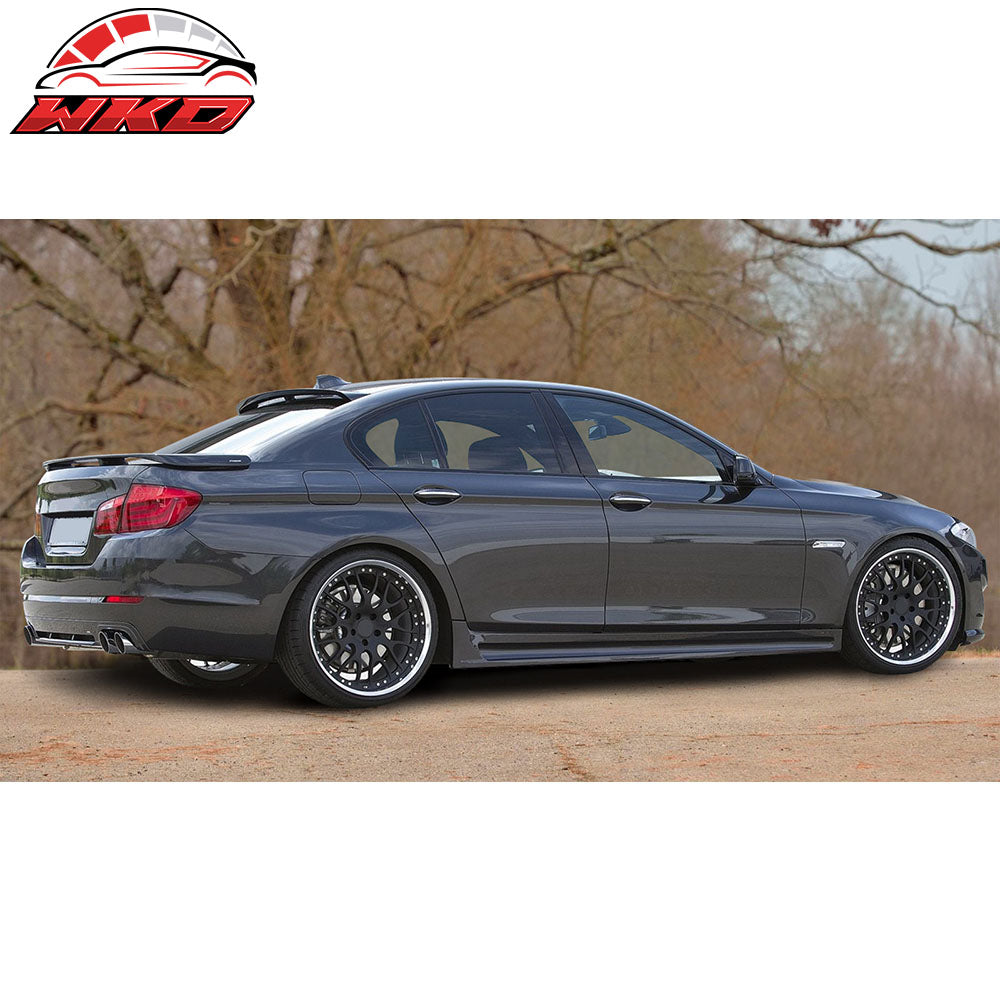 Fits 11-16 BMW F10 5 Series Sedan H Style Rear Roof Spoiler Wing Unpainted ABS