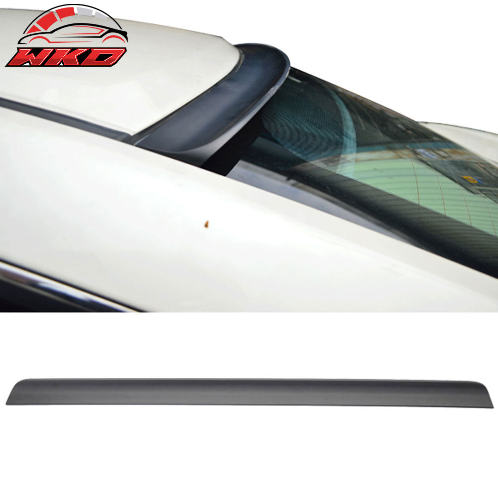Fits 01-05 Audi A4 B6 Unpainted Black Roof Spoiler - PUF