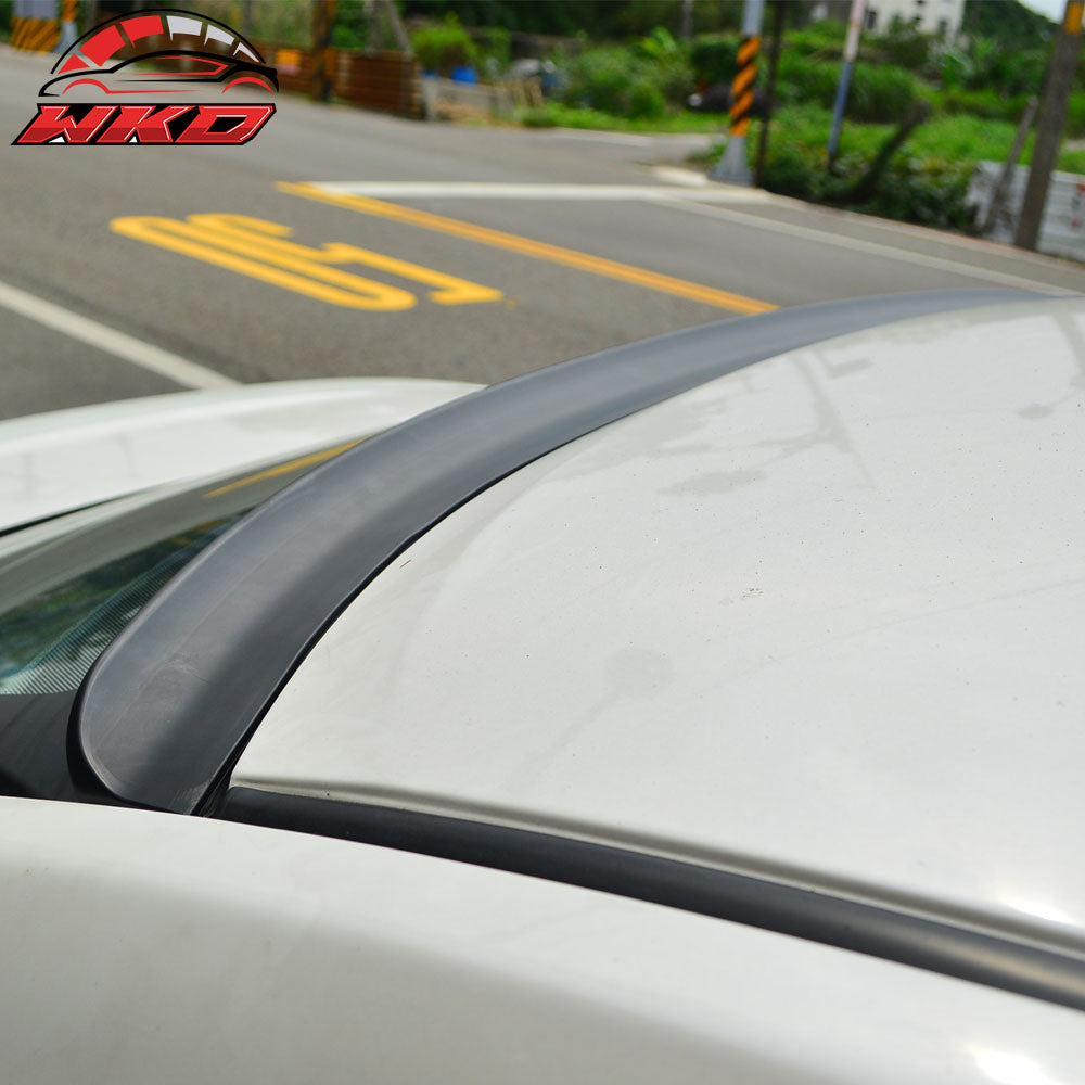 Fits 05-08 Audi A4 B7 Unpainted Black Roof Spoiler - PUF