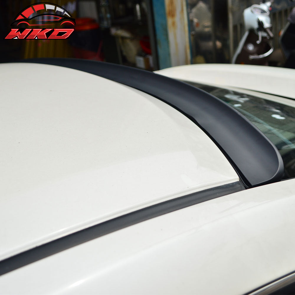 Fits 06-11 BMW E90 3-Series 4Dr Sedan Unpainted Black Roof Spoiler - PUF