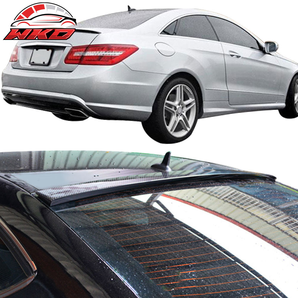 Fits 10-17 Benz W207 C207 E Class Coupe CF Carbon Fiber OE Roof & Trunk Spoiler