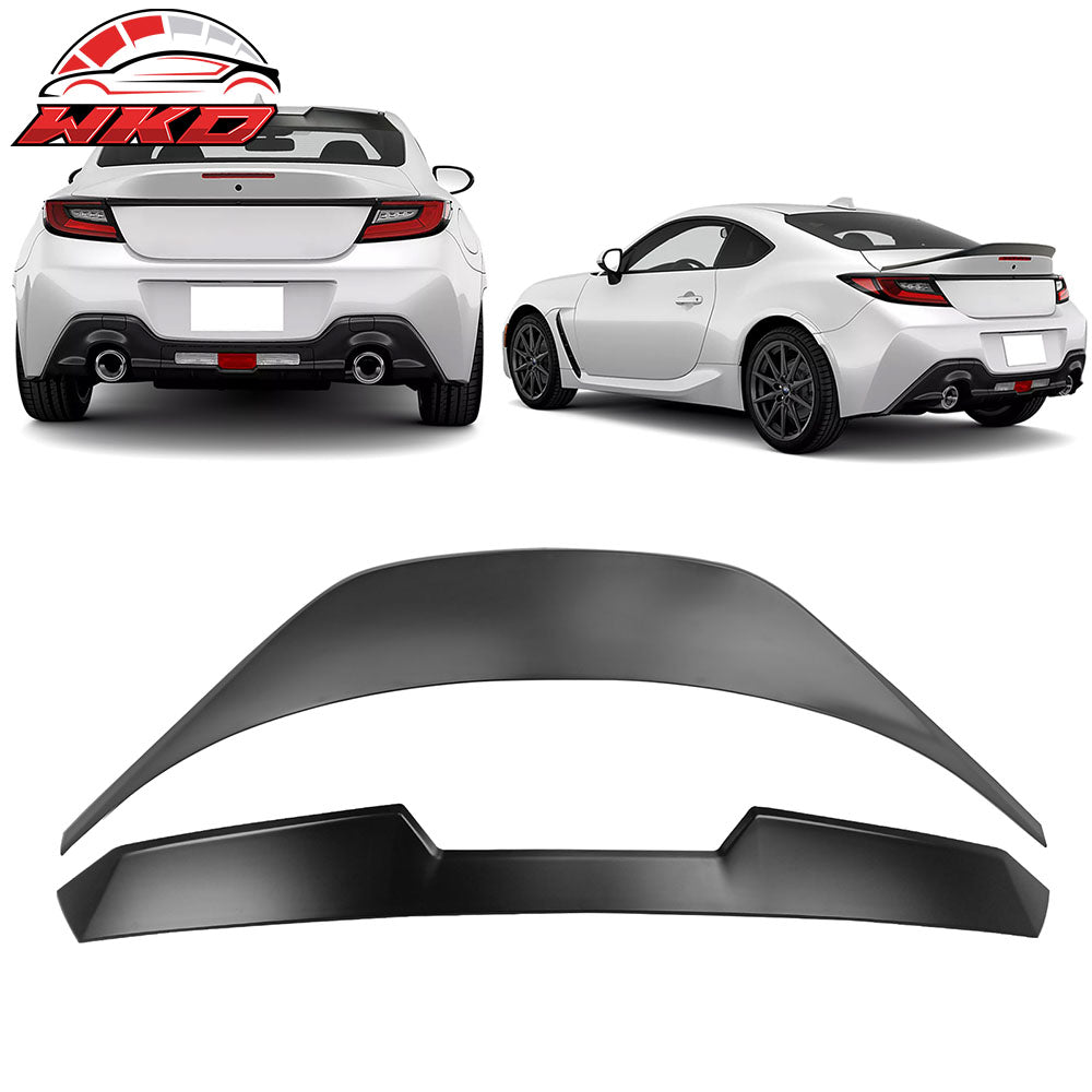 Fits 22-26 Toyota GR86/Subaru BRZ Unpainted V Style Roof TRD Trunk Spoiler ABS