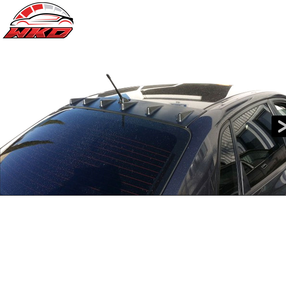 Fits 08-14 Subaru WRX STI Sedan Roof Fin Spoiler V Style Matte Black