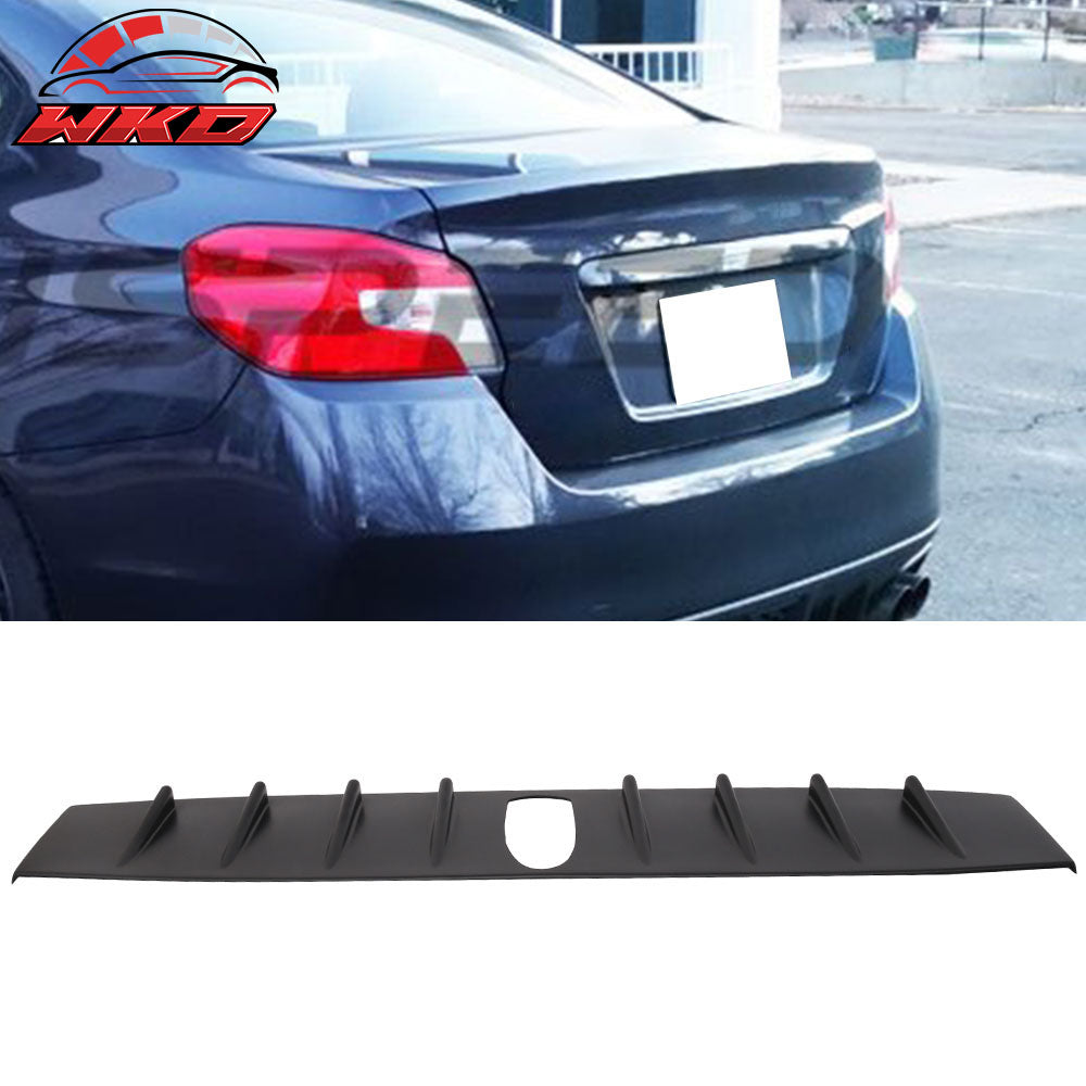 Fit 17 Subaru WRX STI 7Inch Roof Spoiler V Style Generator Shark Fin Matte Black