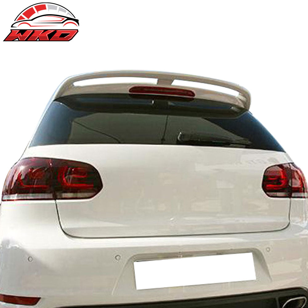Fits 10-12 Volkswagen Golf 6 VI MK6 V Style Roof Spoiler Wing - PU