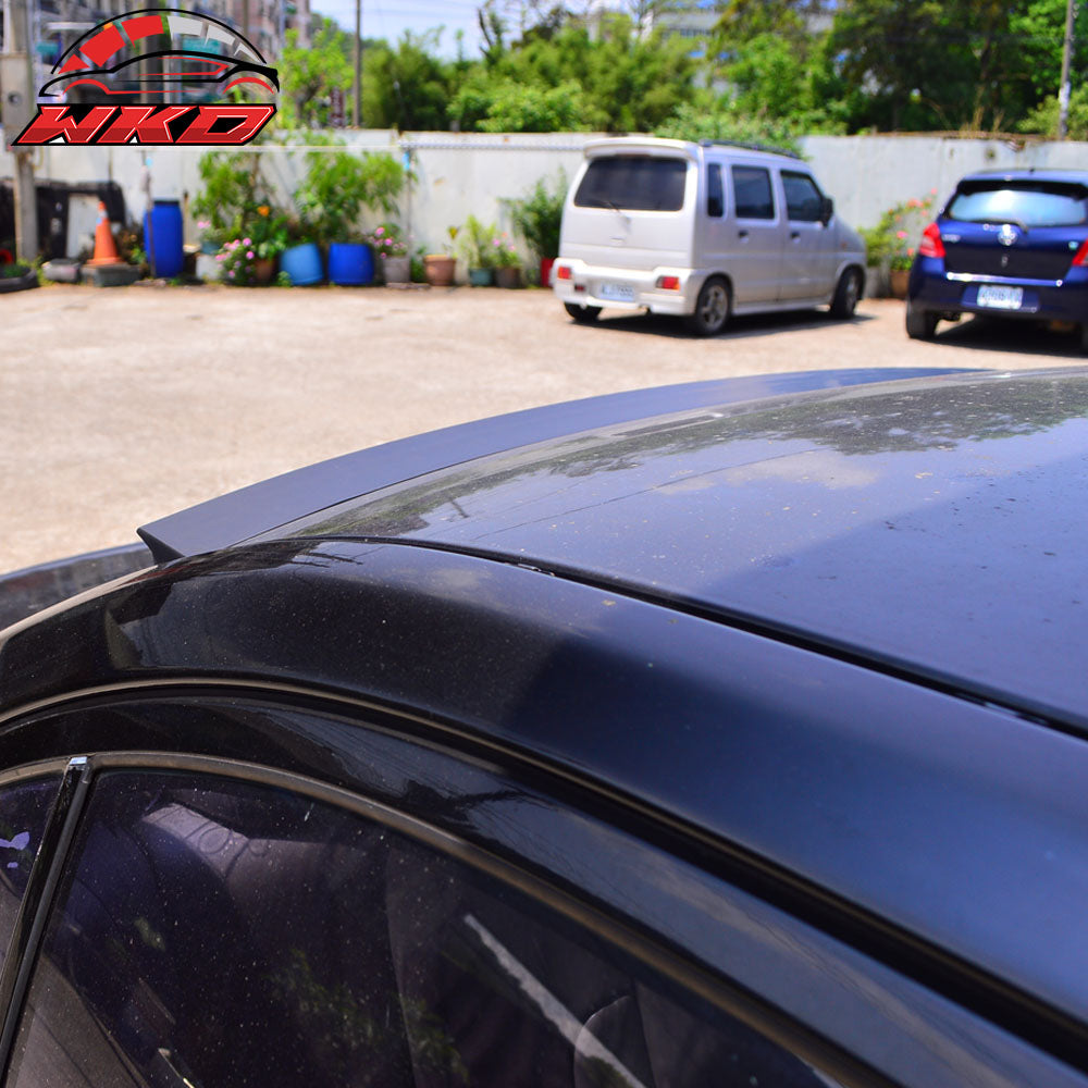 Fits 07-08 Audi RS4 8E B7 VRS Style Roof Spoiler Unpainted Black - PUF