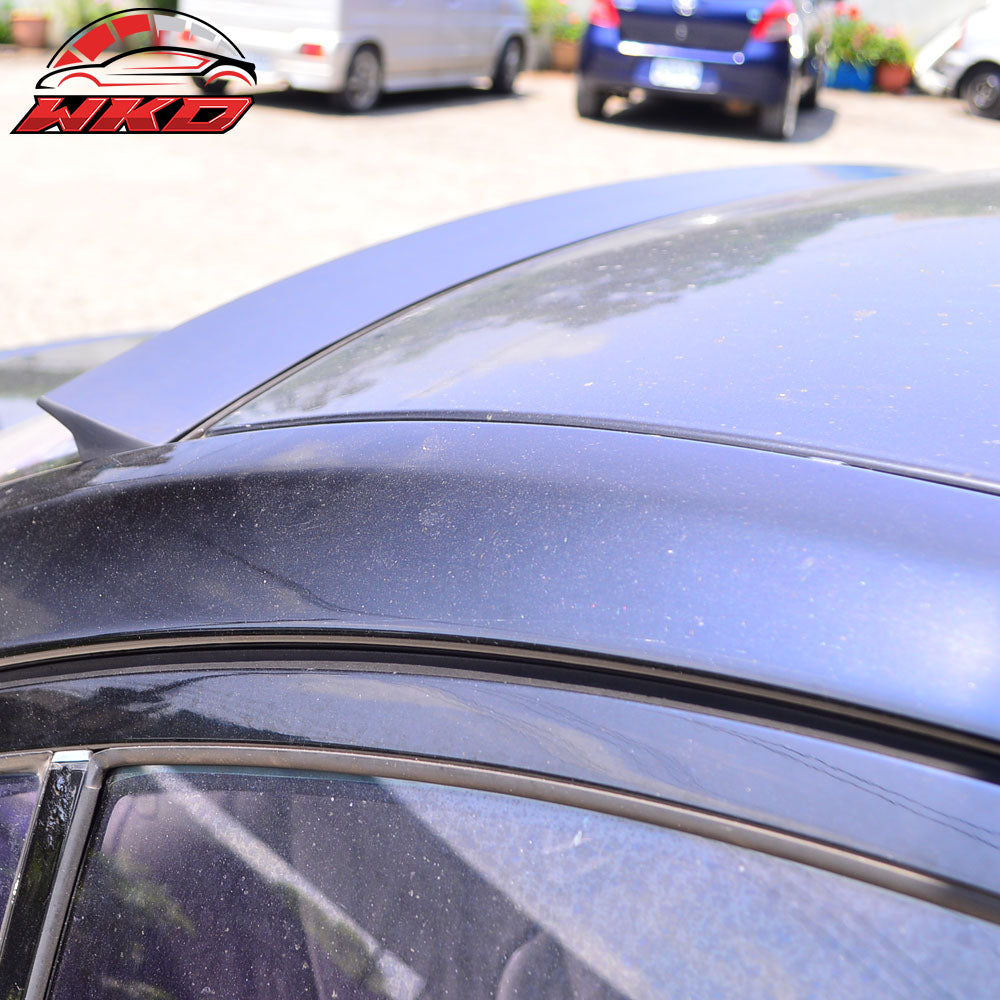 Fits 06-11 BMW E90 VRS Style Roof Spoiler Unpainted Black - PUF